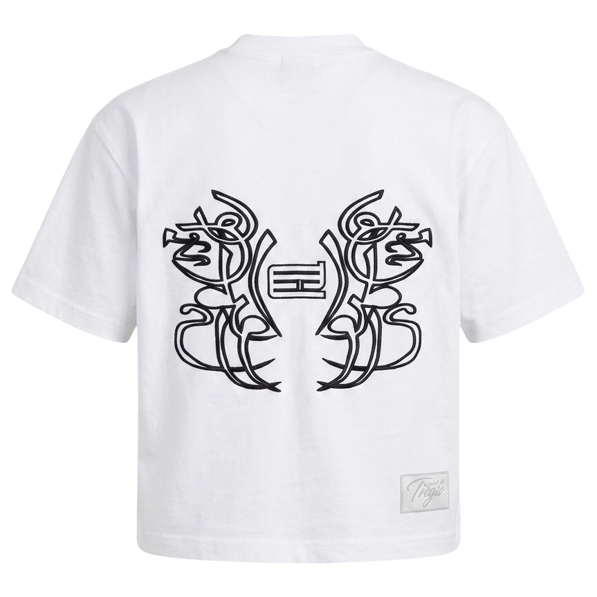 born to hustle white t-shirt