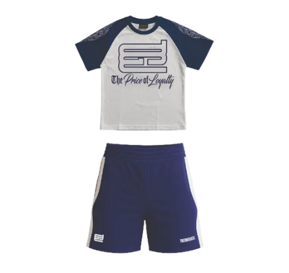 Conjunto raglan azul