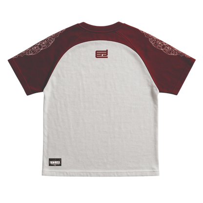 Conjunto raglan granate