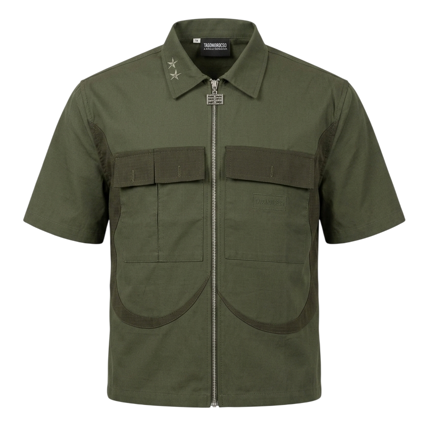 Green tactical shirt