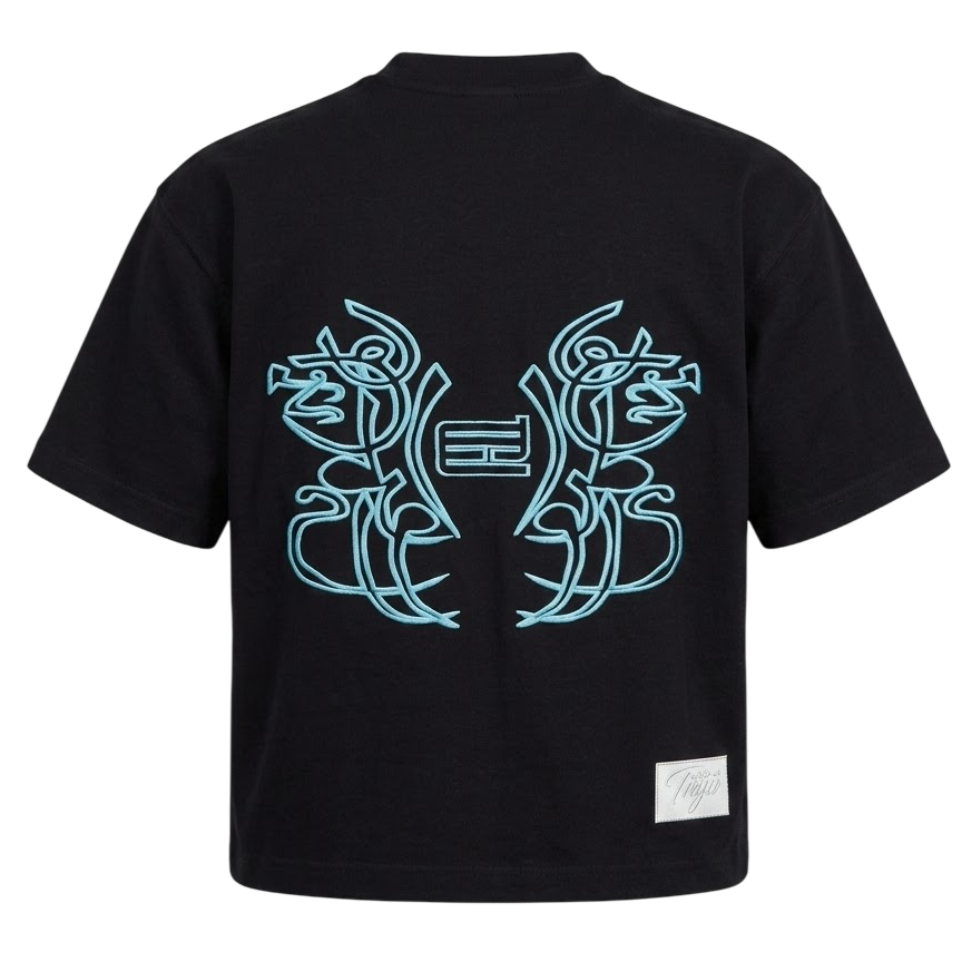 born to hustle baby blue t-shirt
