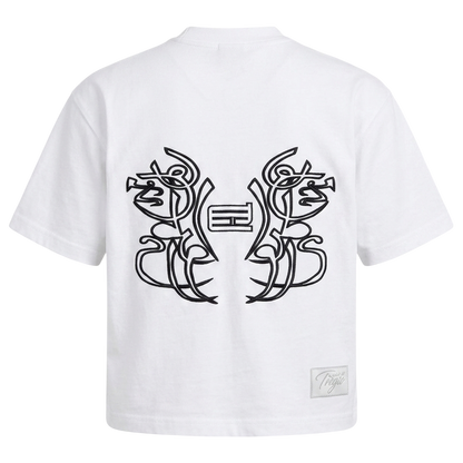 born to hustle white t-shirt