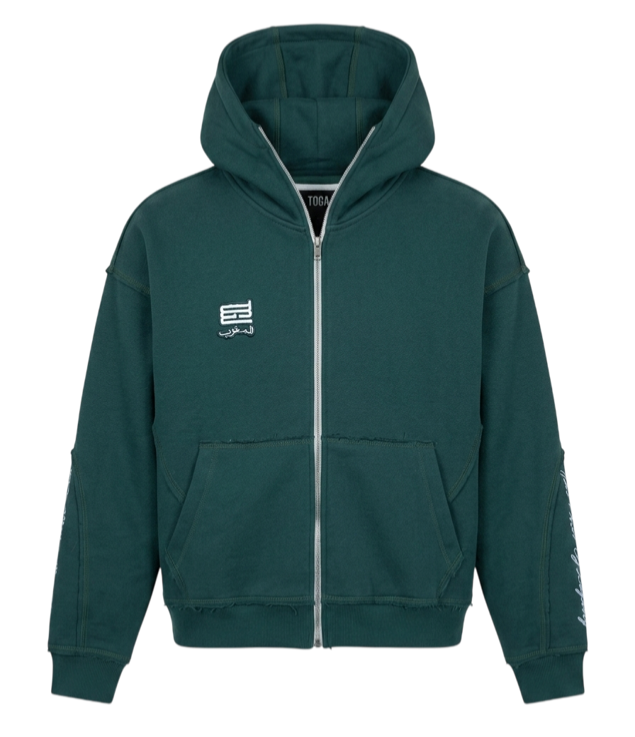 GREEN ESSENTIAL ZIPUP
