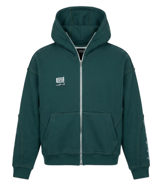 GREEN ESSENTIAL ZIPUP