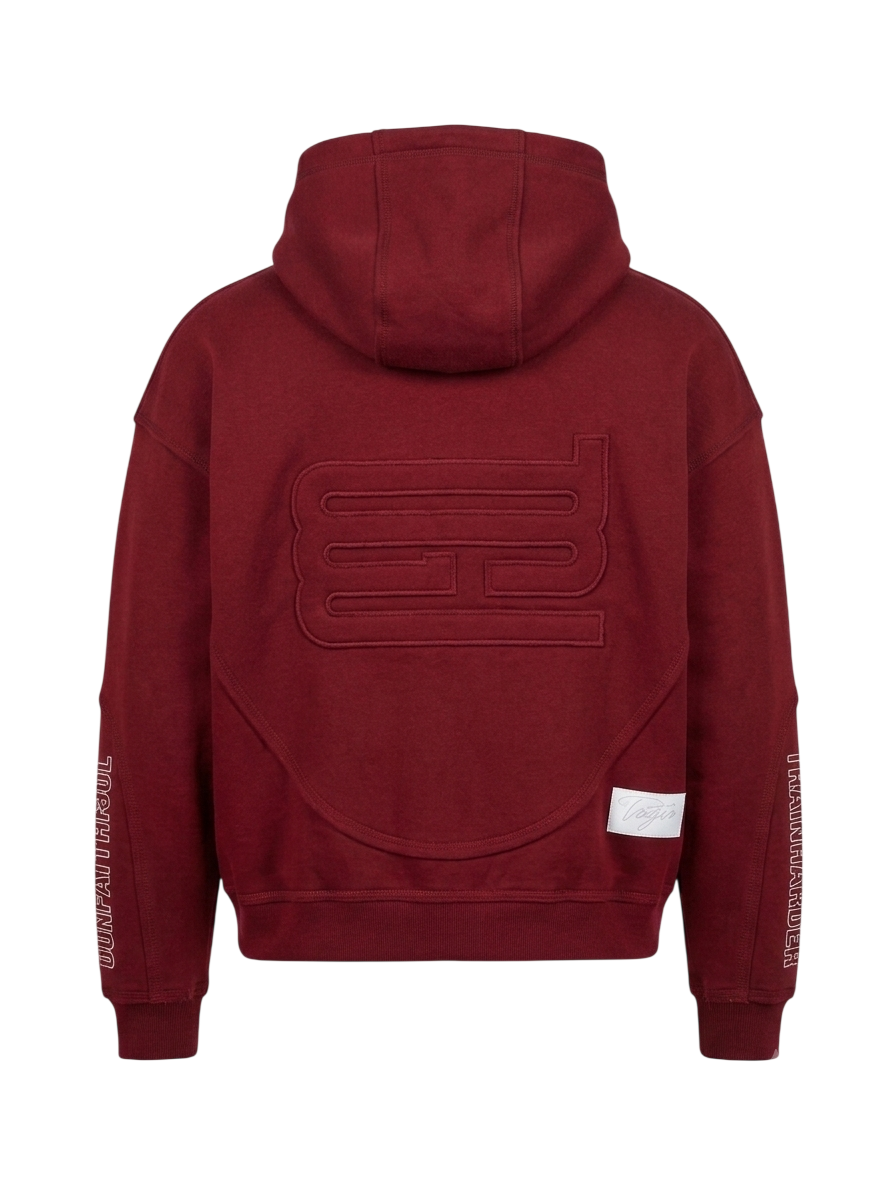 essential red zipup