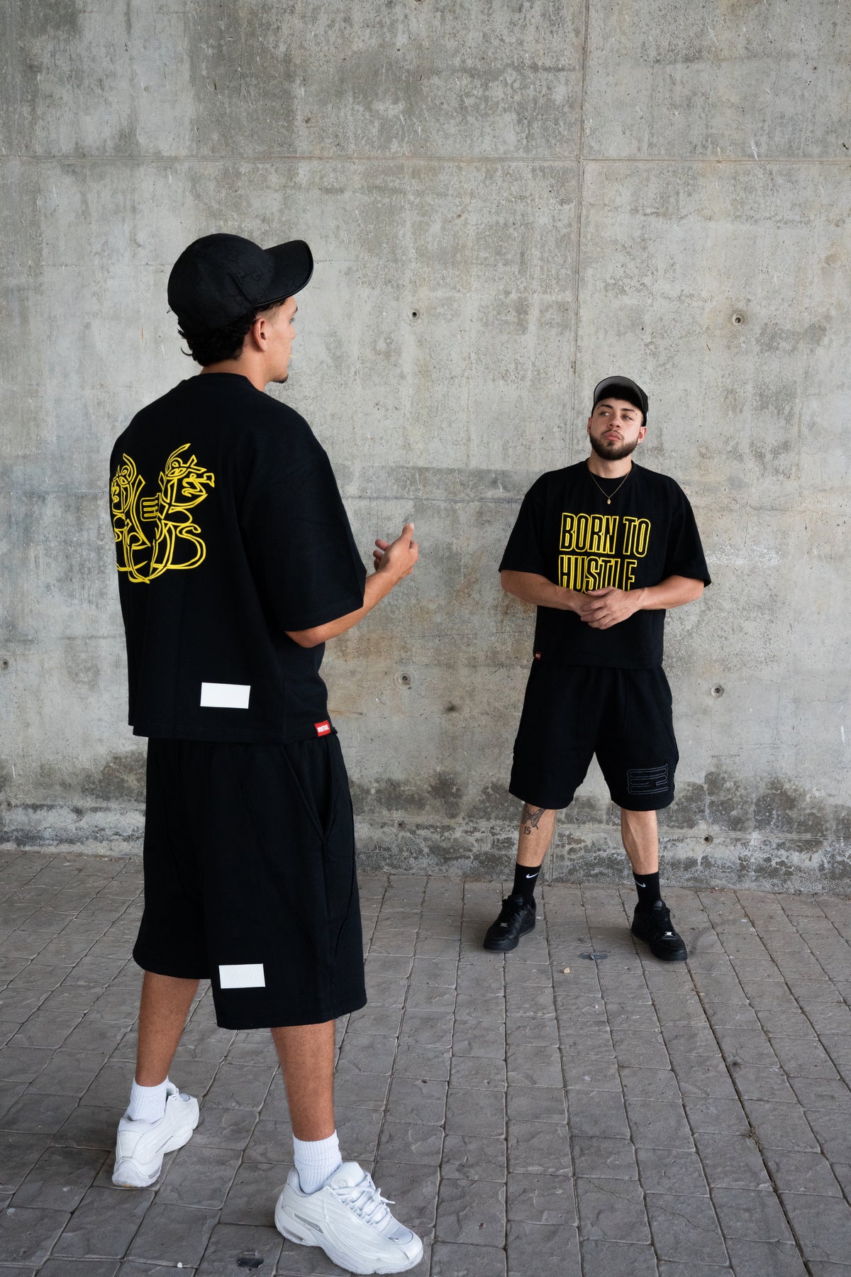 BORN TO HUSTLE YELLOW TEE