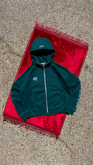 ESSENTIAL GREEN ZIPUP