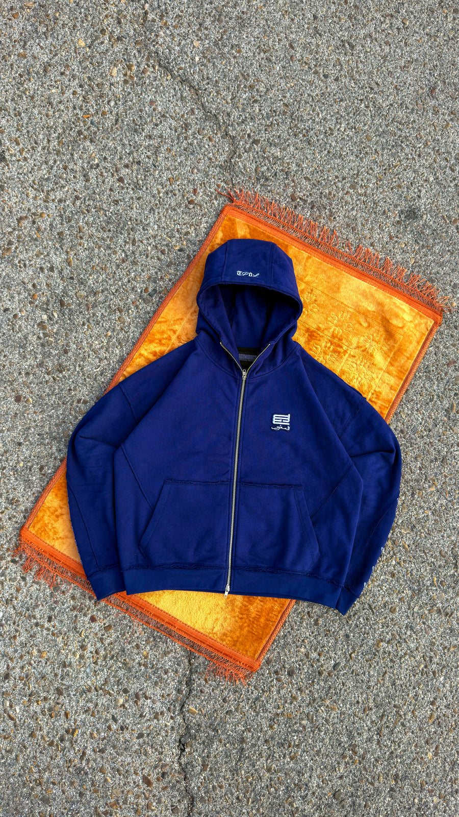 ESSENTIAL NAVY ZIPUP