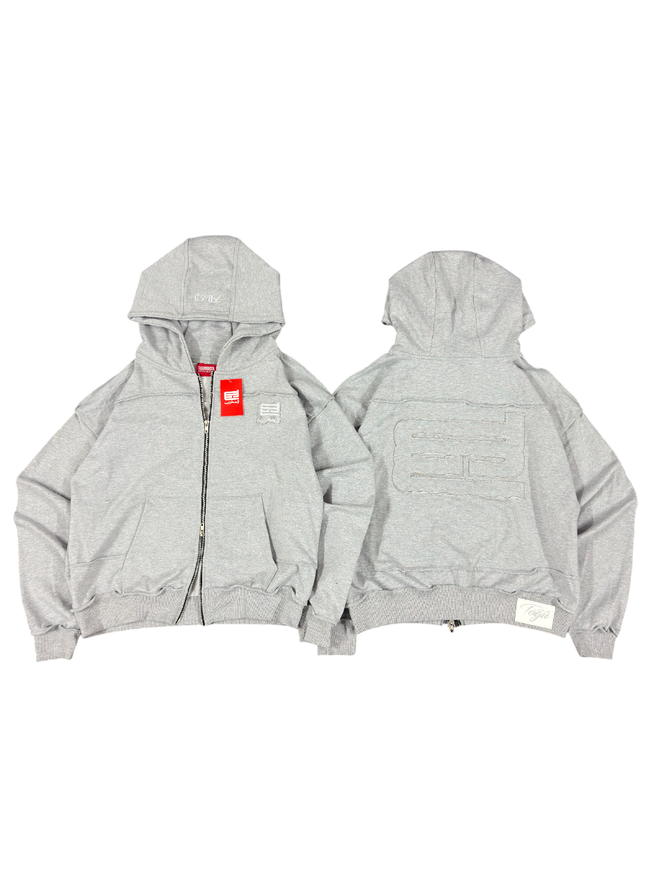 Essential grey zip up