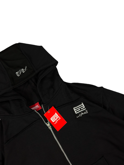 Essential black zip up