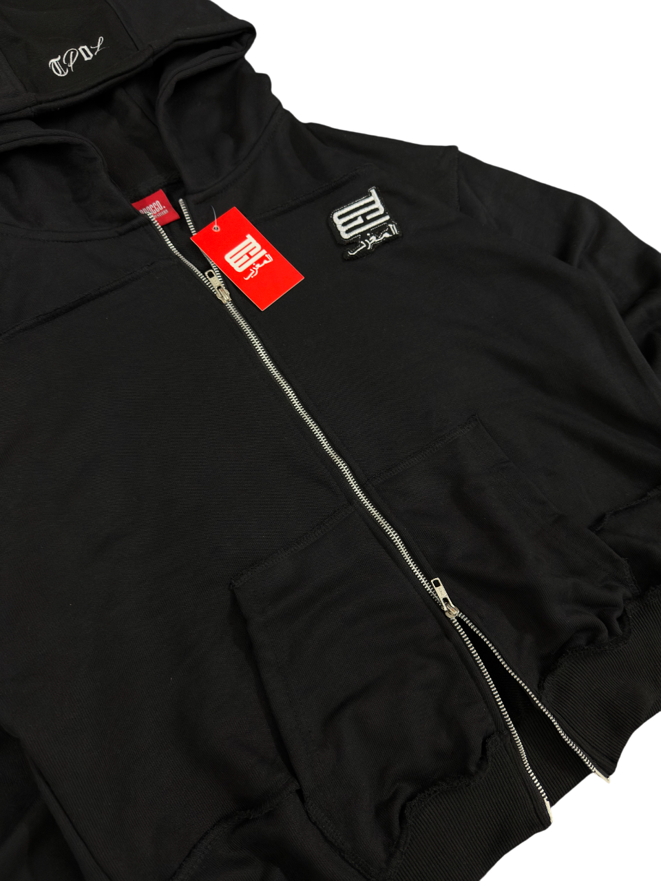 Essential black zip up