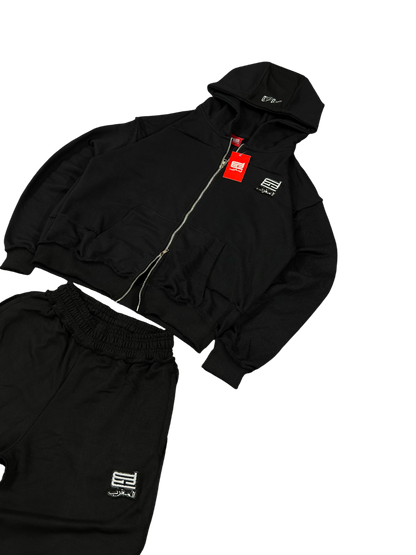 Essential black zip up