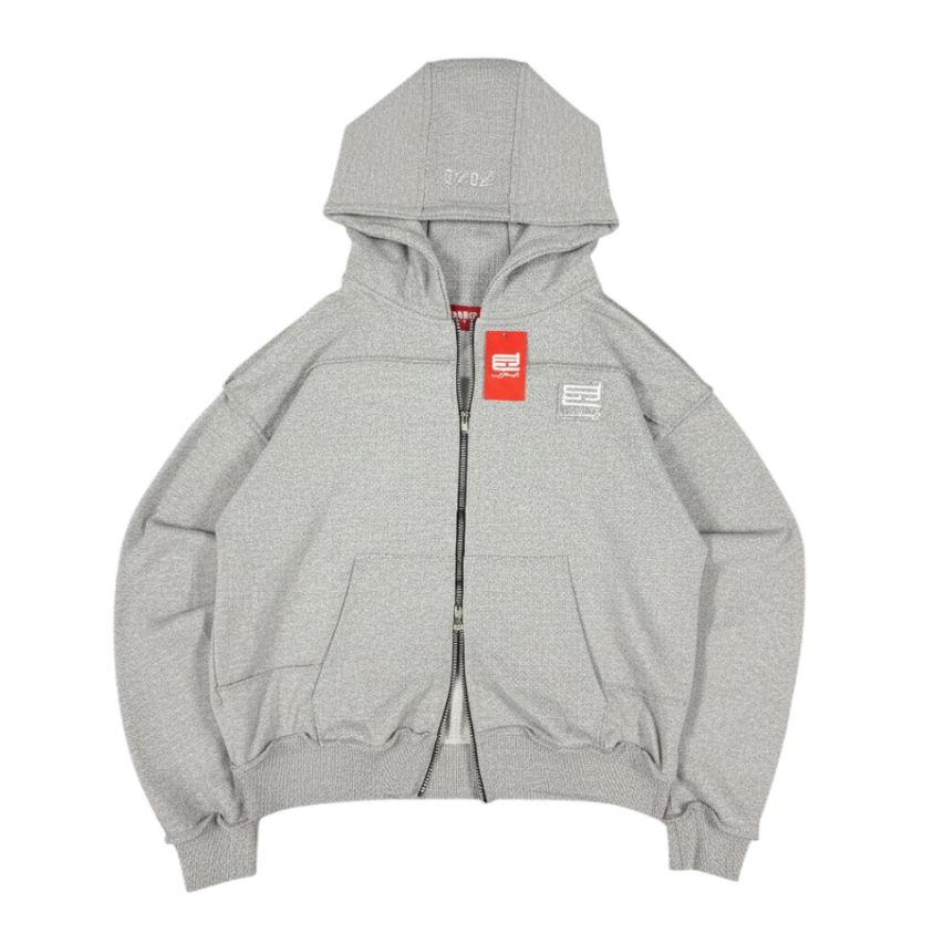 Essential grey zip up