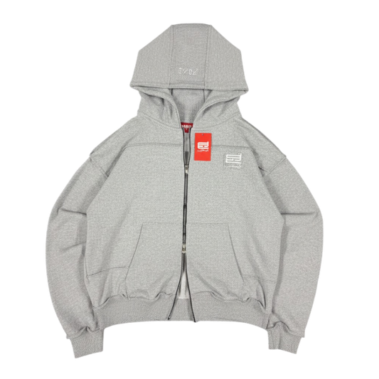 Essential grey zip up