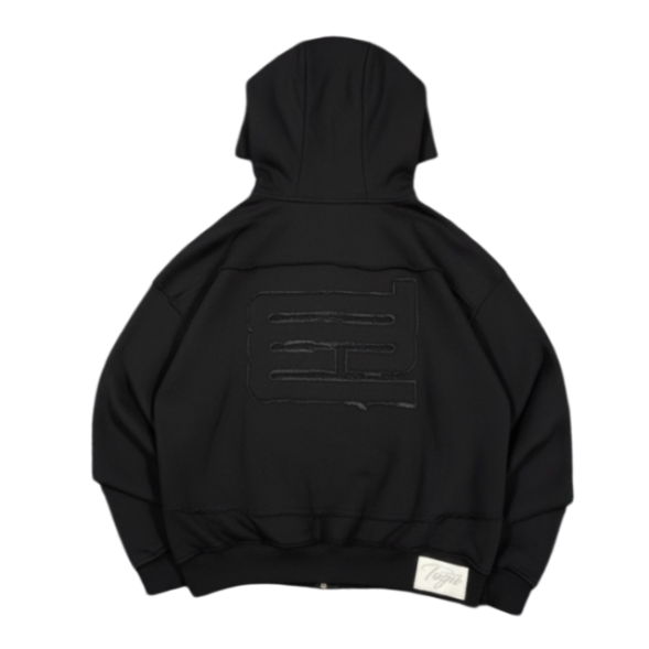 Essential black zip up