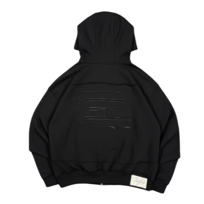 Essential black zip up