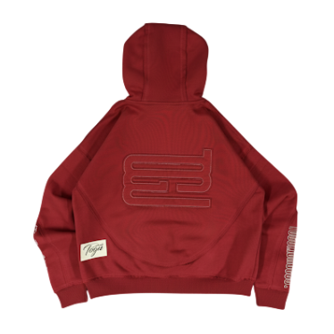 essential red zipup