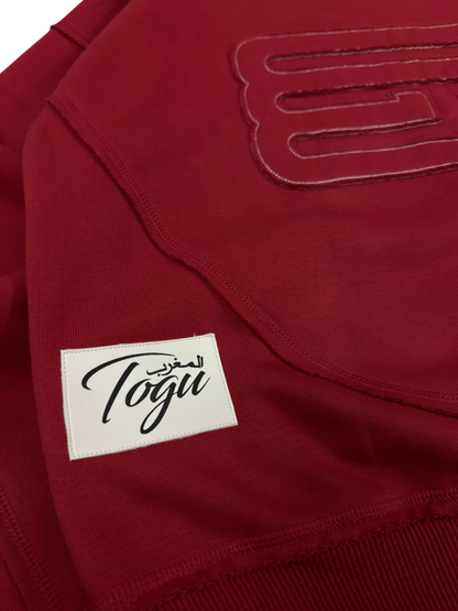 essential red zipup