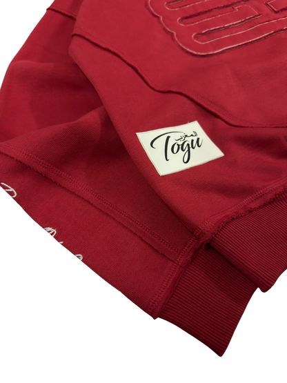essential red zipup