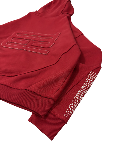 essential red zipup