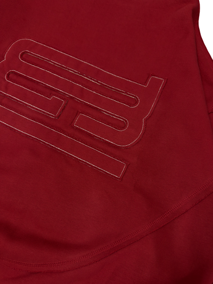 essential red zipup
