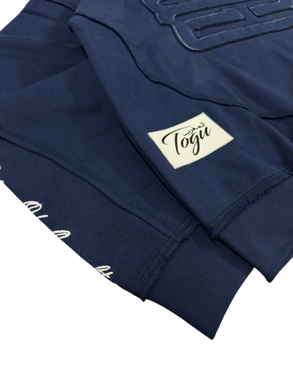 essential navy zipup