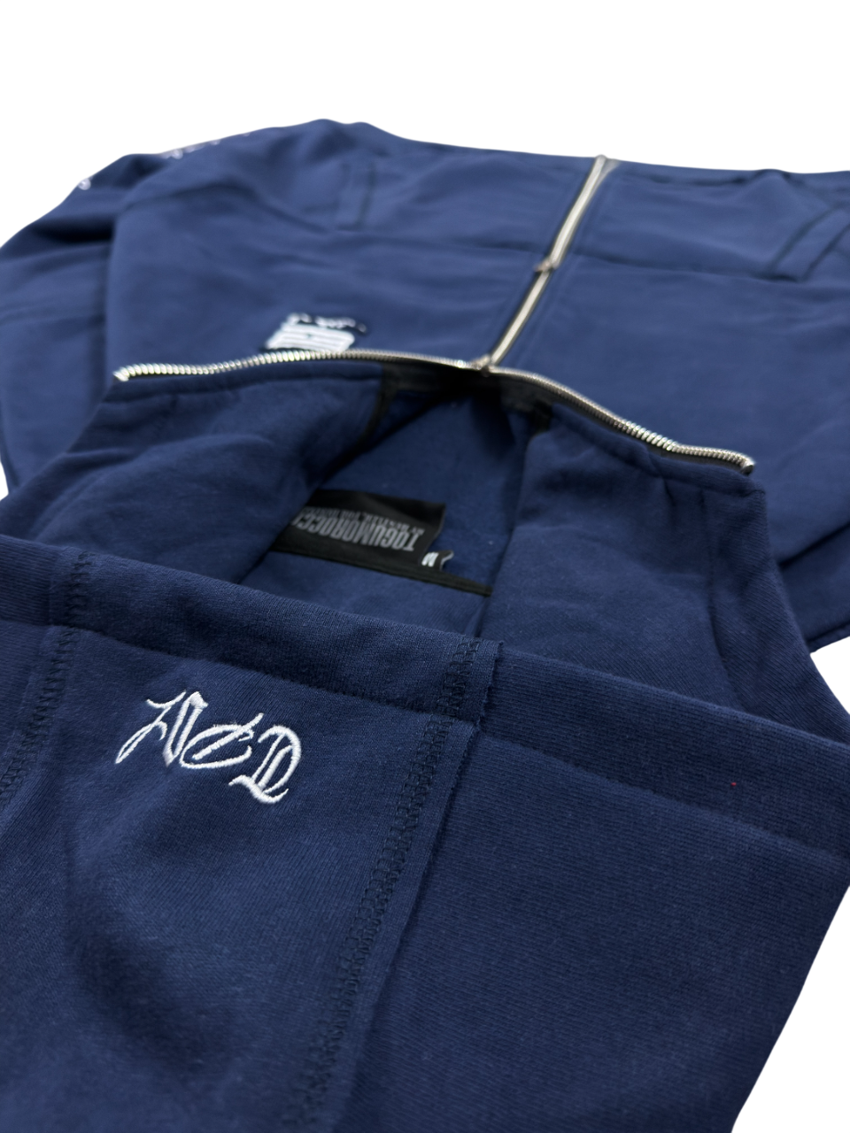 essential navy zipup