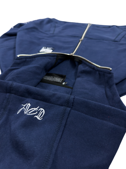 essential navy zipup