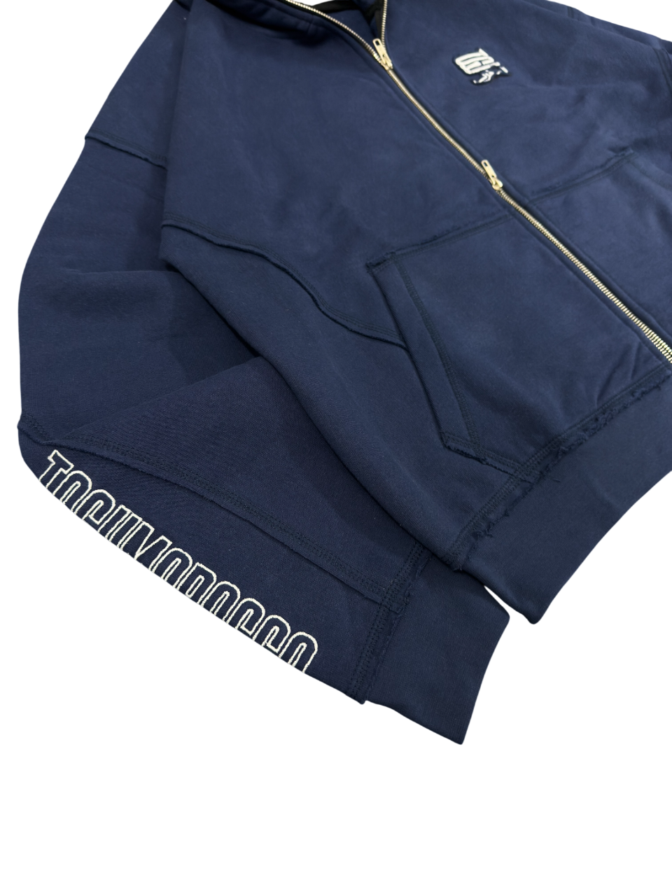 essential navy zipup