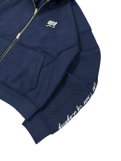 essential navy zipup