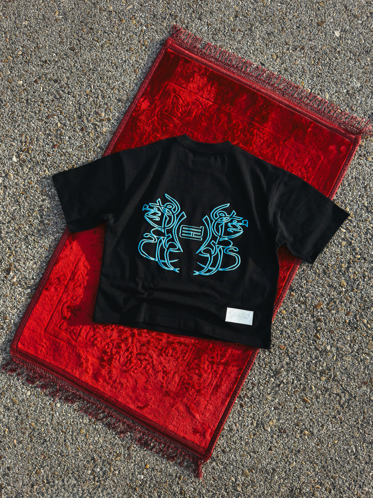 BORN TO HUSTLE BABY BLUE TEE