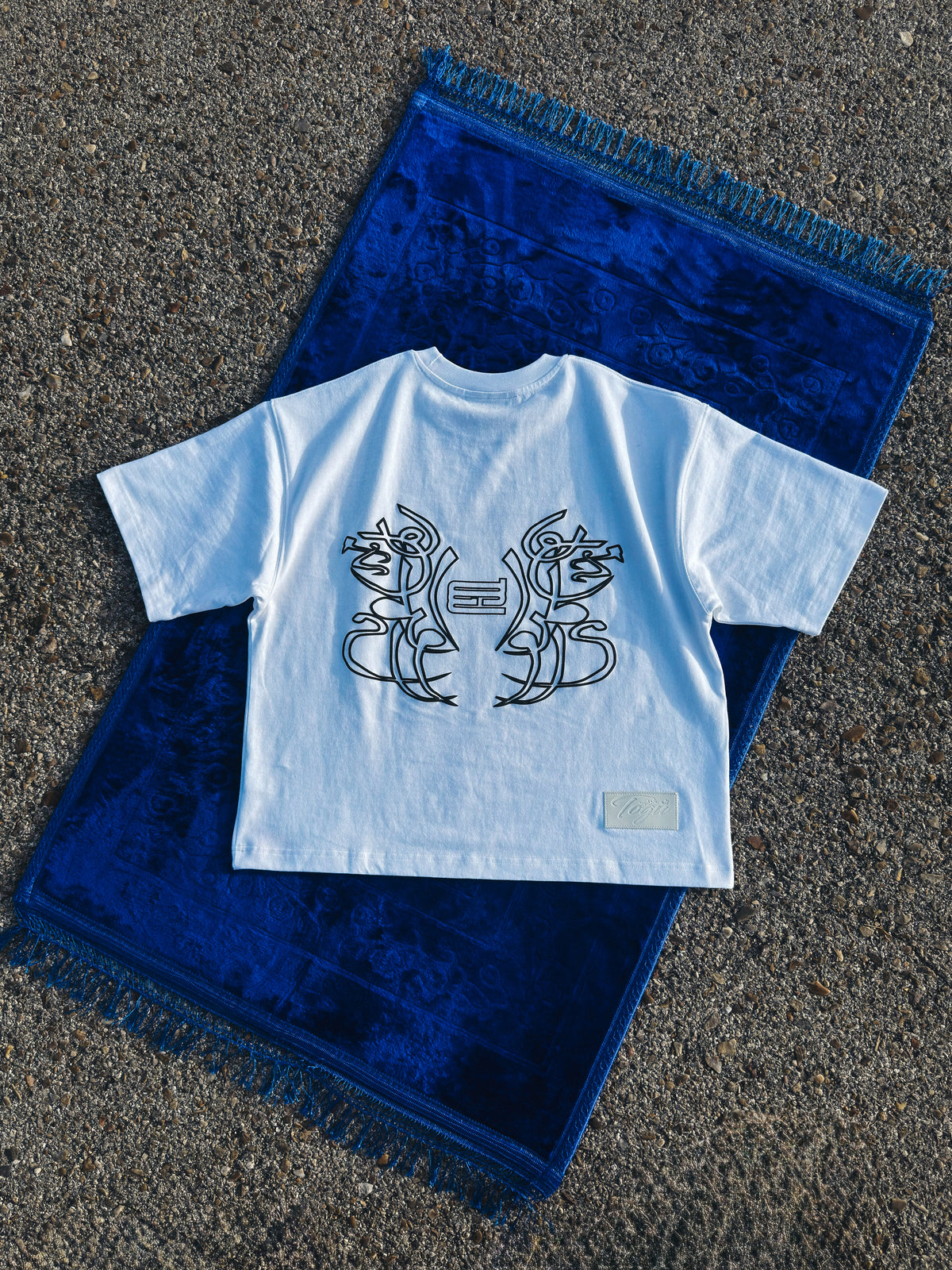 BORN TO HUSTLE WHITE TEE