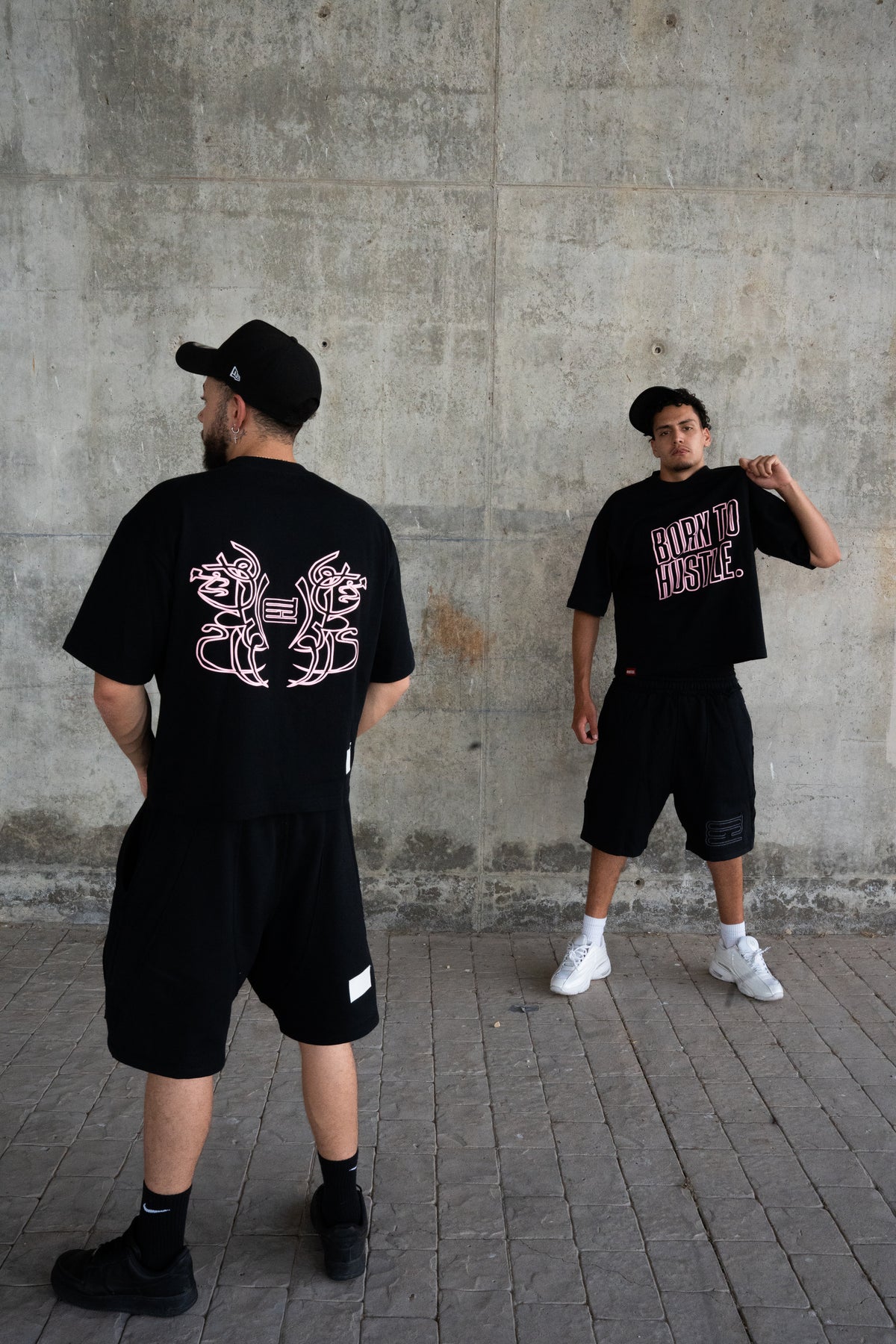 BORN TO HUSTLE PINK TEE