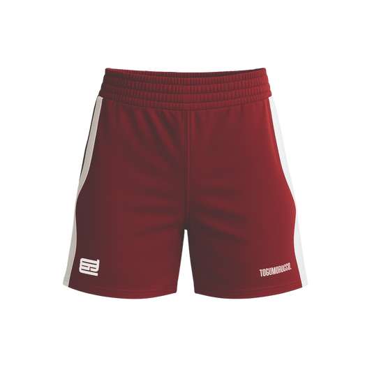 Burgundy Blockside Shorts